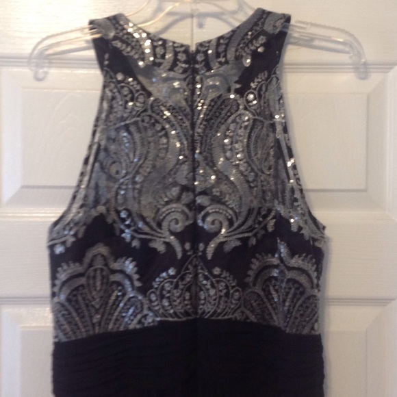 Eliza J Black and Silver Formal Dress - Picture 3 of 5